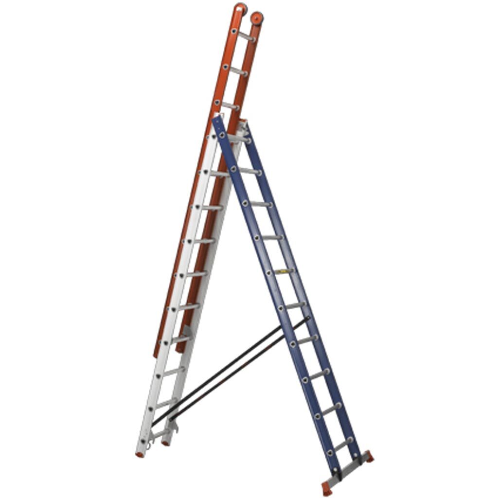 Altrex nevada 3 x 10 ladder werkhoogte 9 mtr – ingeklapt 3mtr