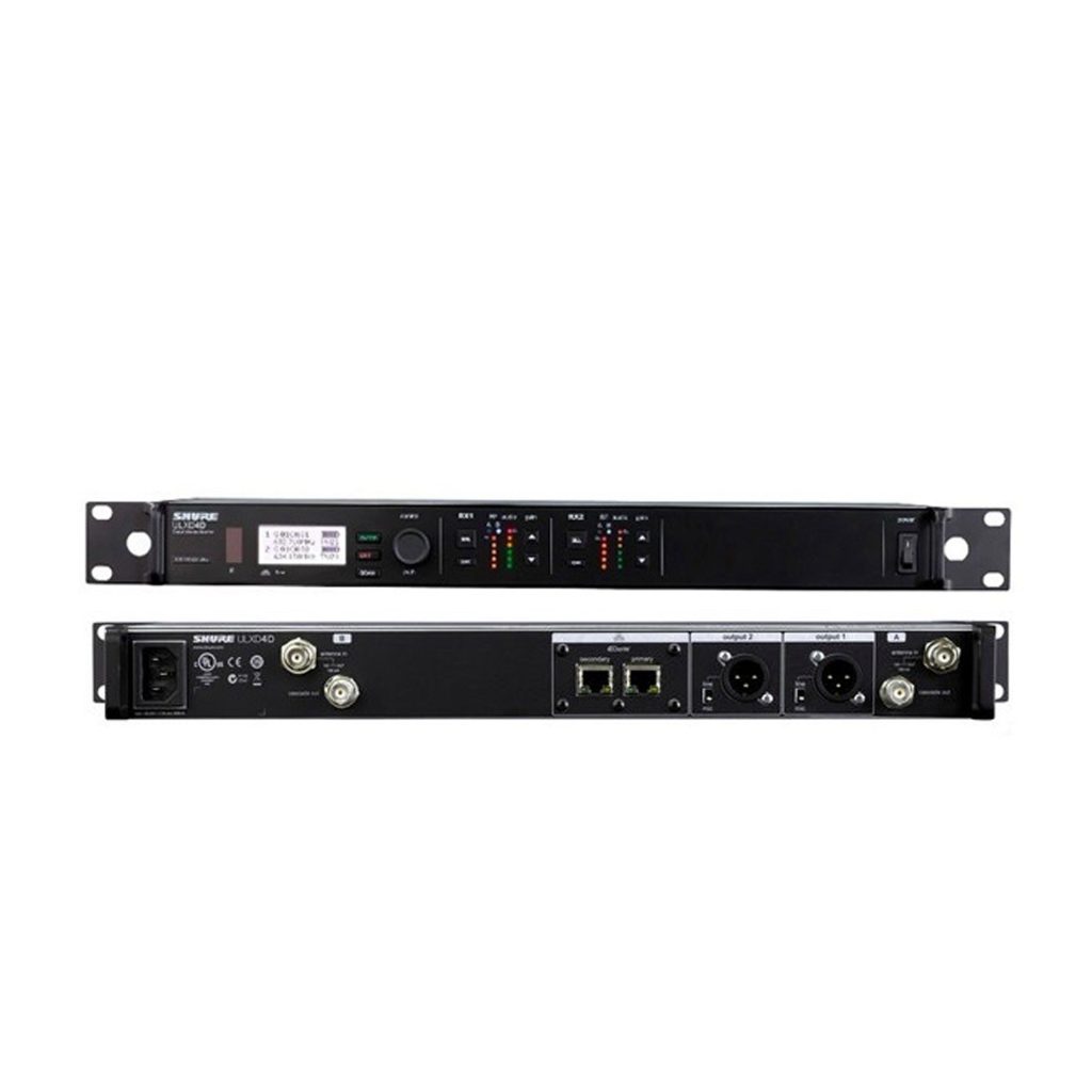 Shure-ULXD4D – dubbel ontvanger rack