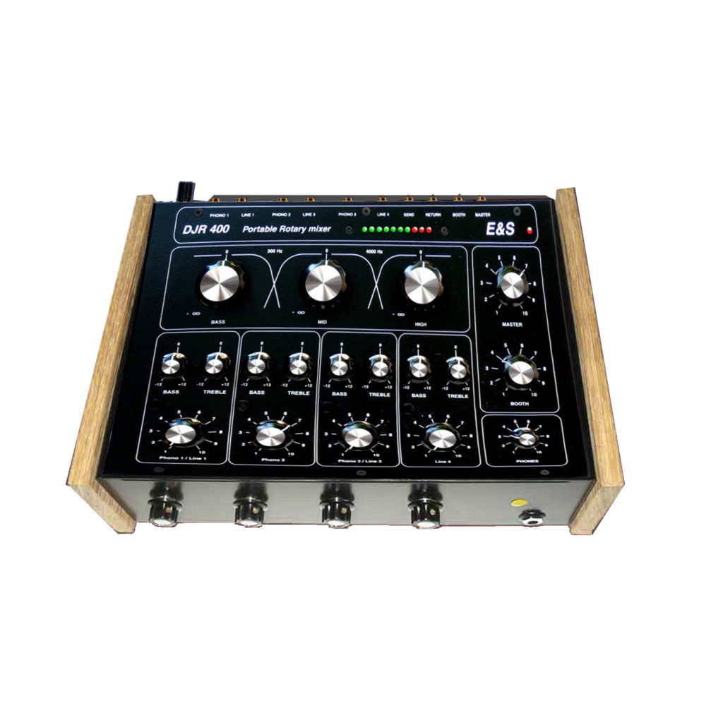 E&S DJR-400FX 4-chan. rotary mixer.