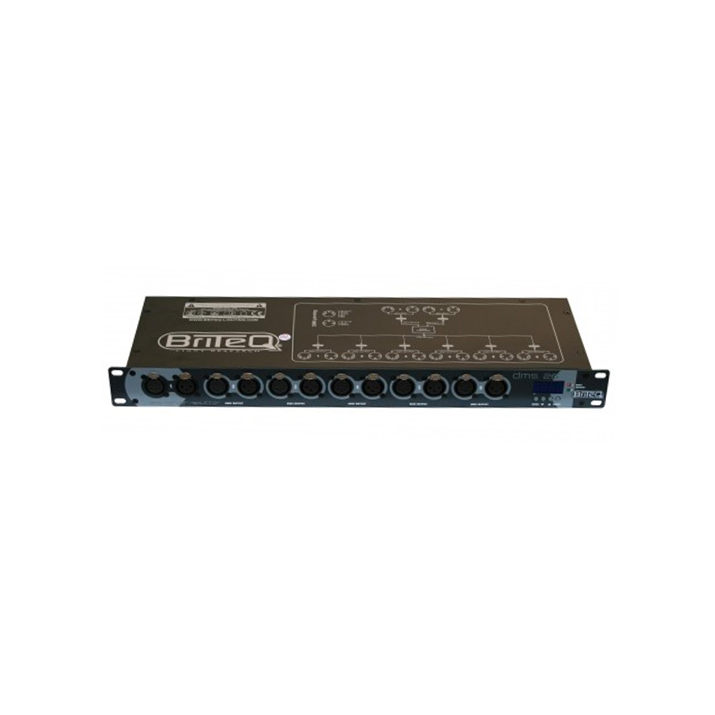 Briteq DMS-26 dmx splitter 6 channel 3/5 polig