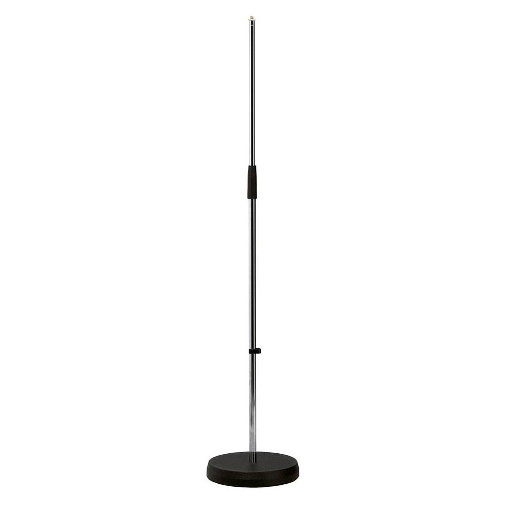 K&M microfoonstatief ronde voet Zwart