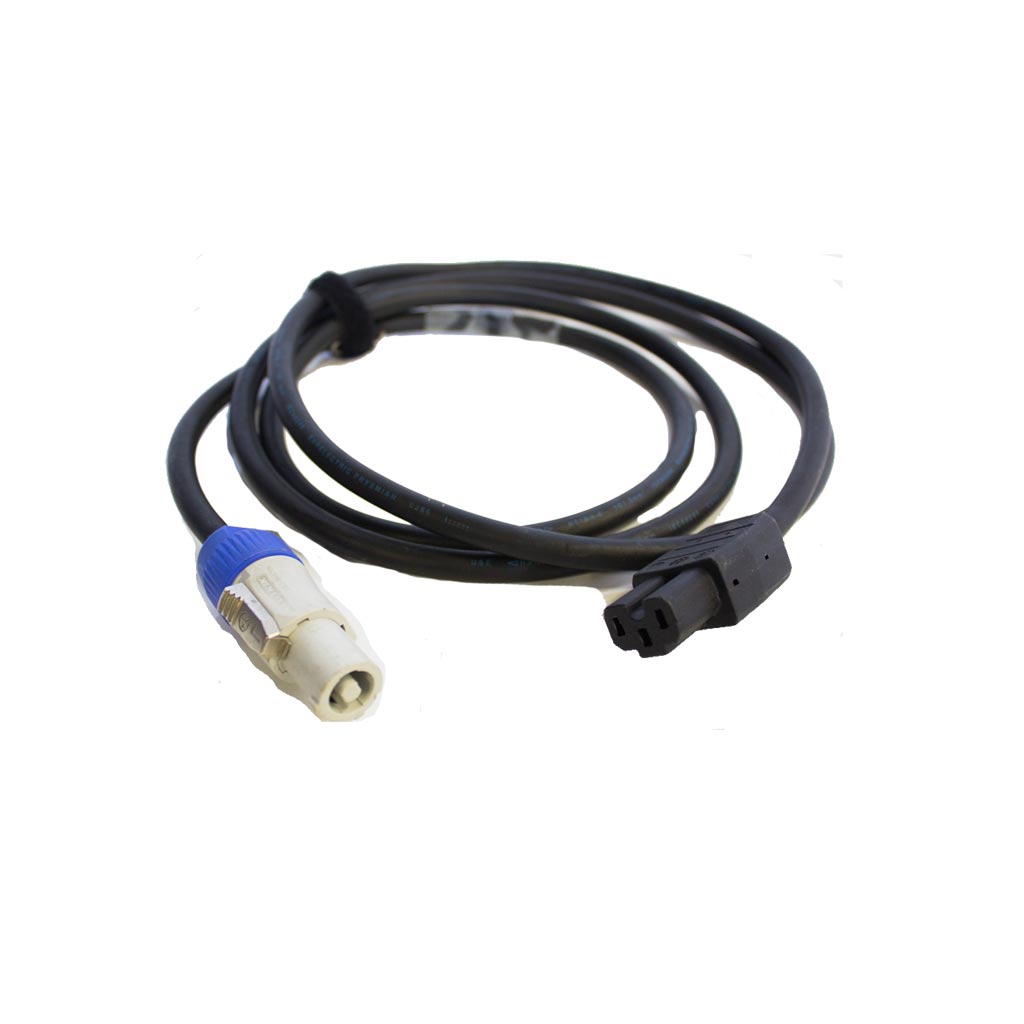 Powercon grijs-euro kabel 3 mtr
