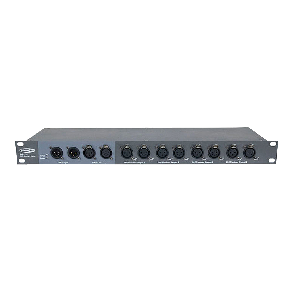 Showtec DB-1-4 dmx splitter 4 channel 3/5 polig