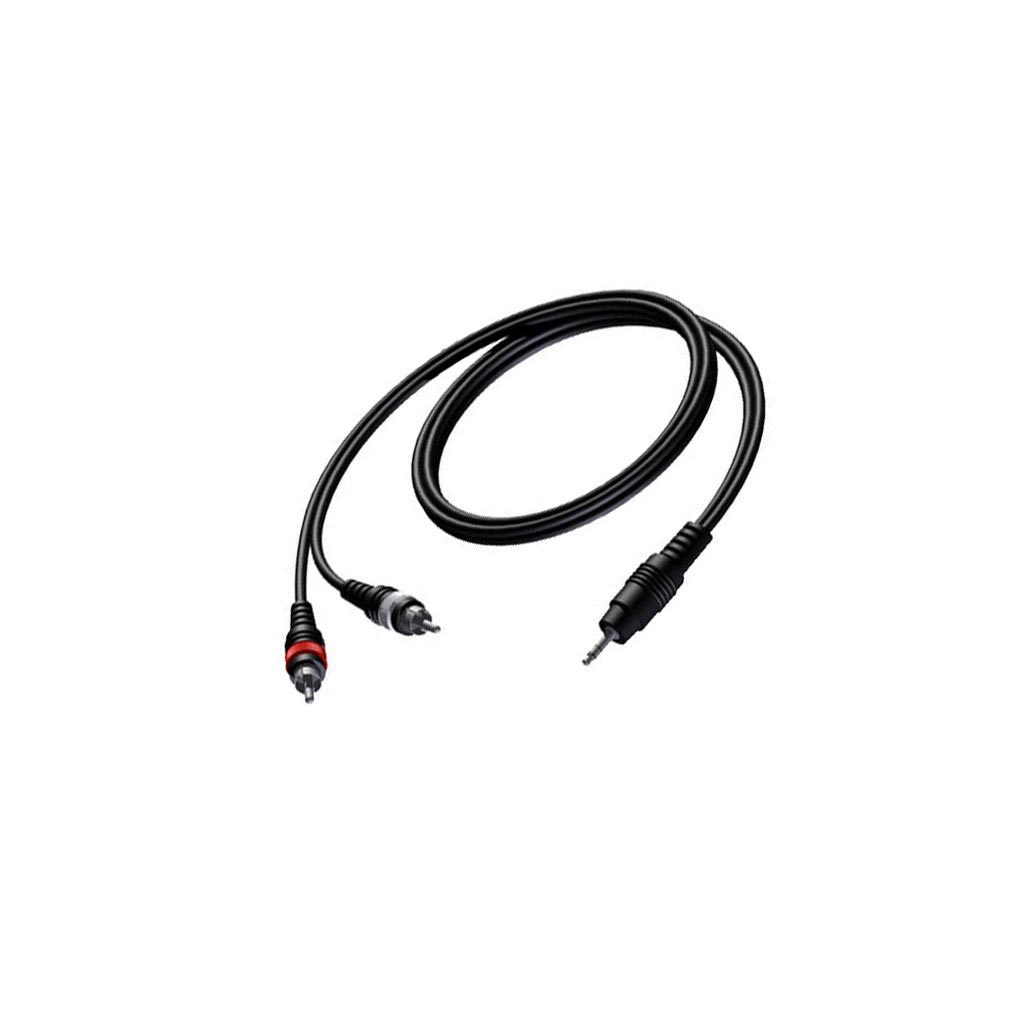MP3 kabel mini jack/2xRCA male L,R 3m