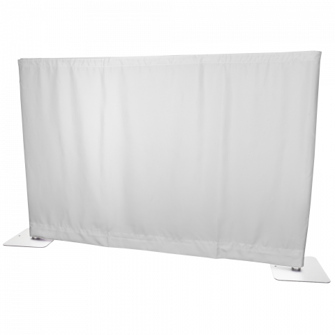 Easydrape set 24mtr wit voile geplooid