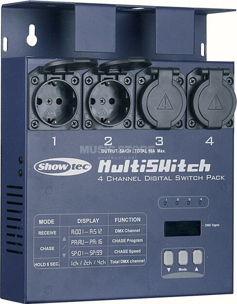 Switchpack 4CH DMX 5A