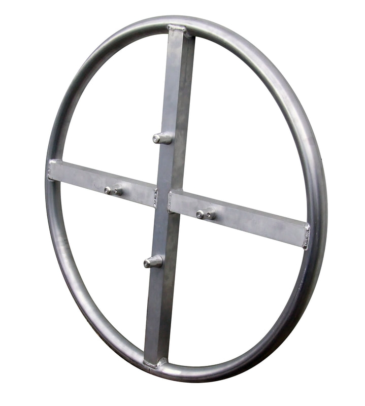 Truss Totem Cirkel 100cm H30V zilver